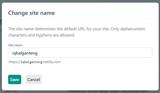 Change Site Name