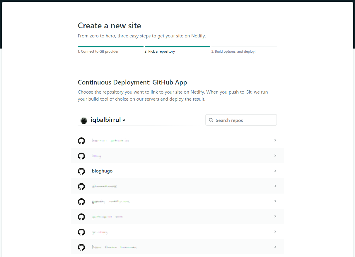 Select Repository