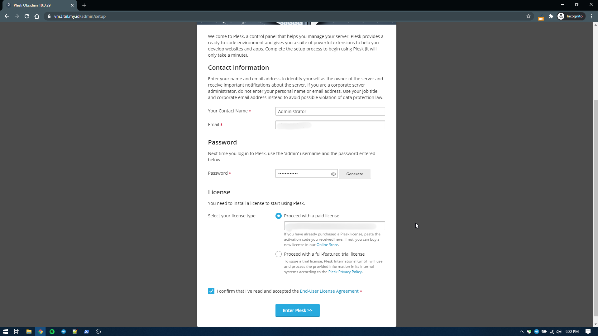 Web Setup